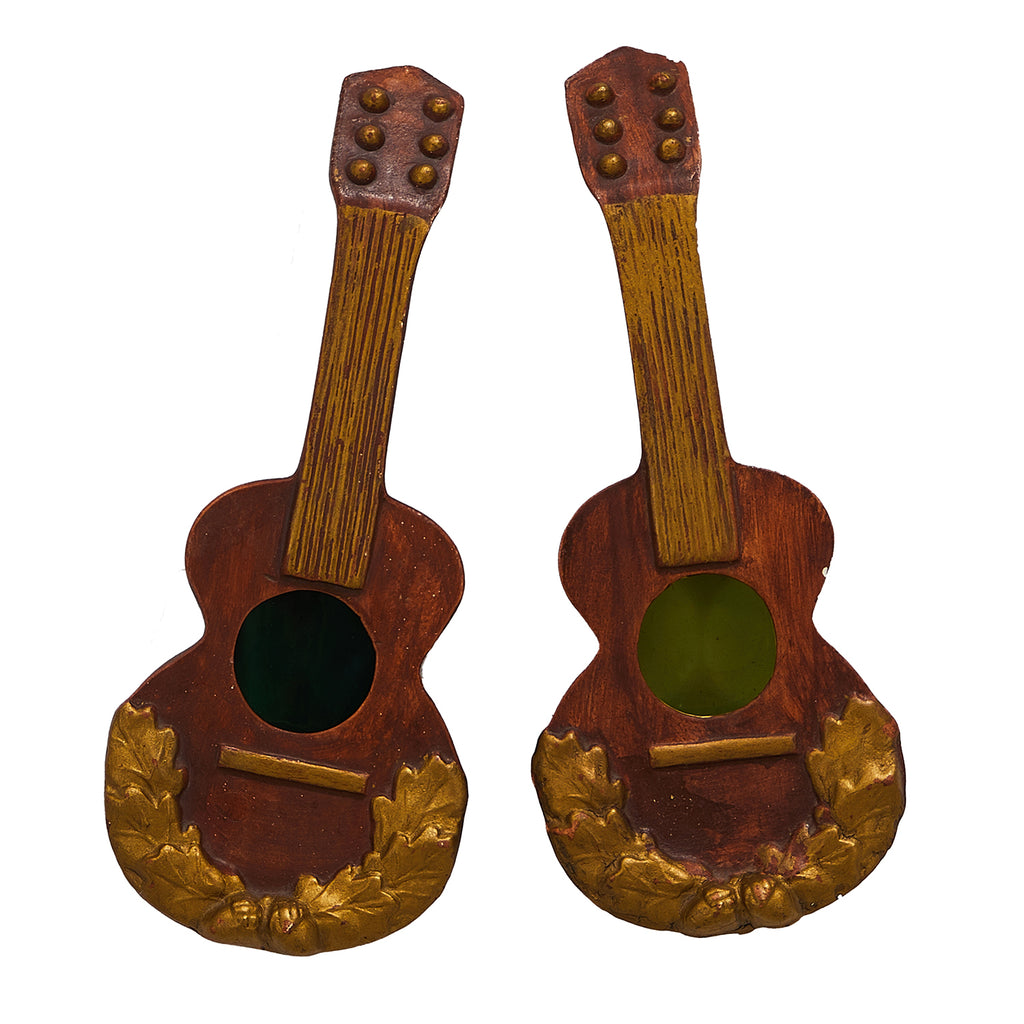 Ukulele Wall Hanging with Green Center