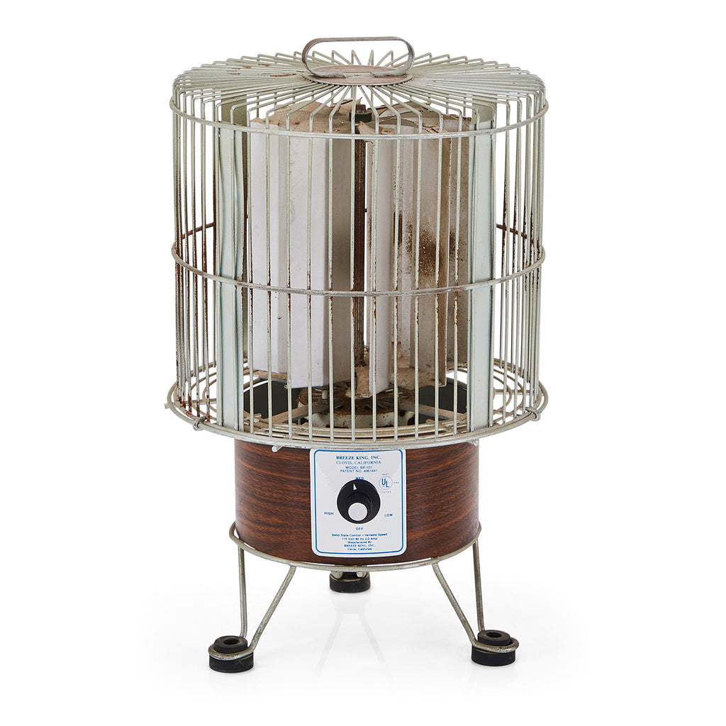Wood-Paneled Breeze King BK-101 Fan