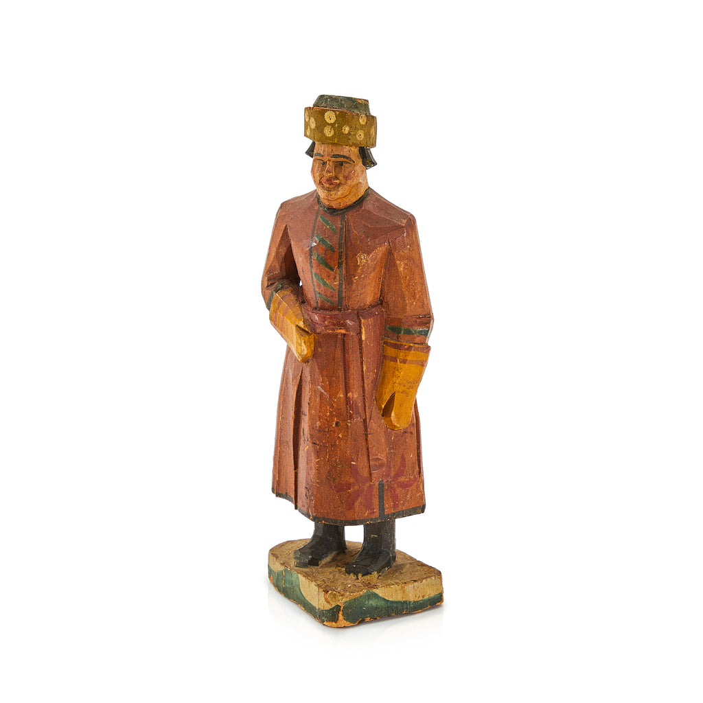 Brown Light Wood German Figurine (A+D)