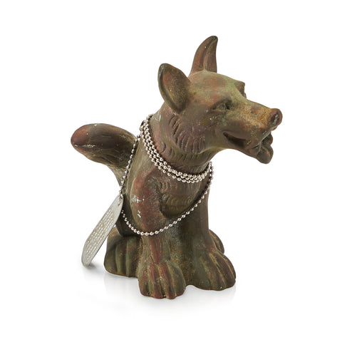 Brown Metal Dog Figure (A+D)