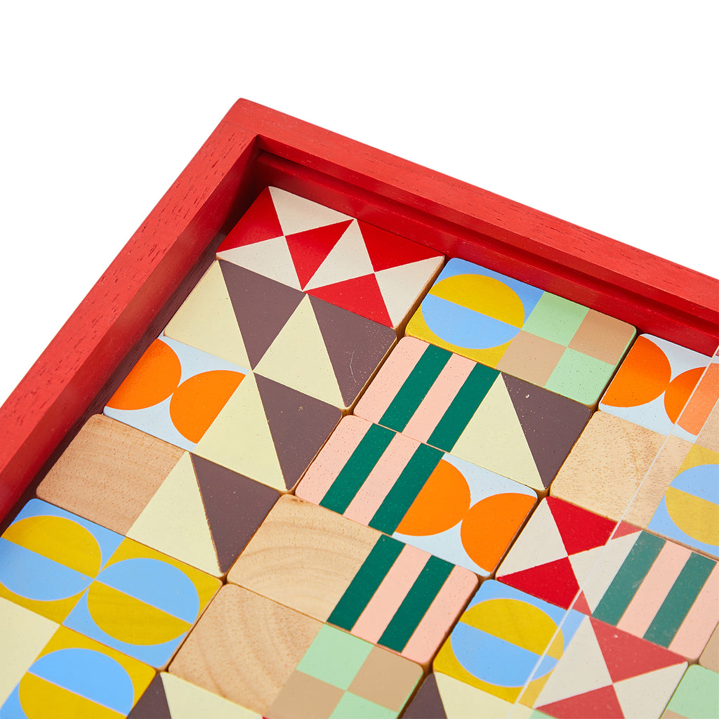 Red Square Colorful Board Game (A+D)