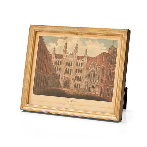 0097 (A+D) Antique European Building Drawing