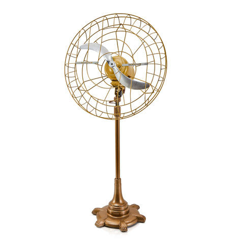 Gold Vintage Hunter Zephair Floor Fan