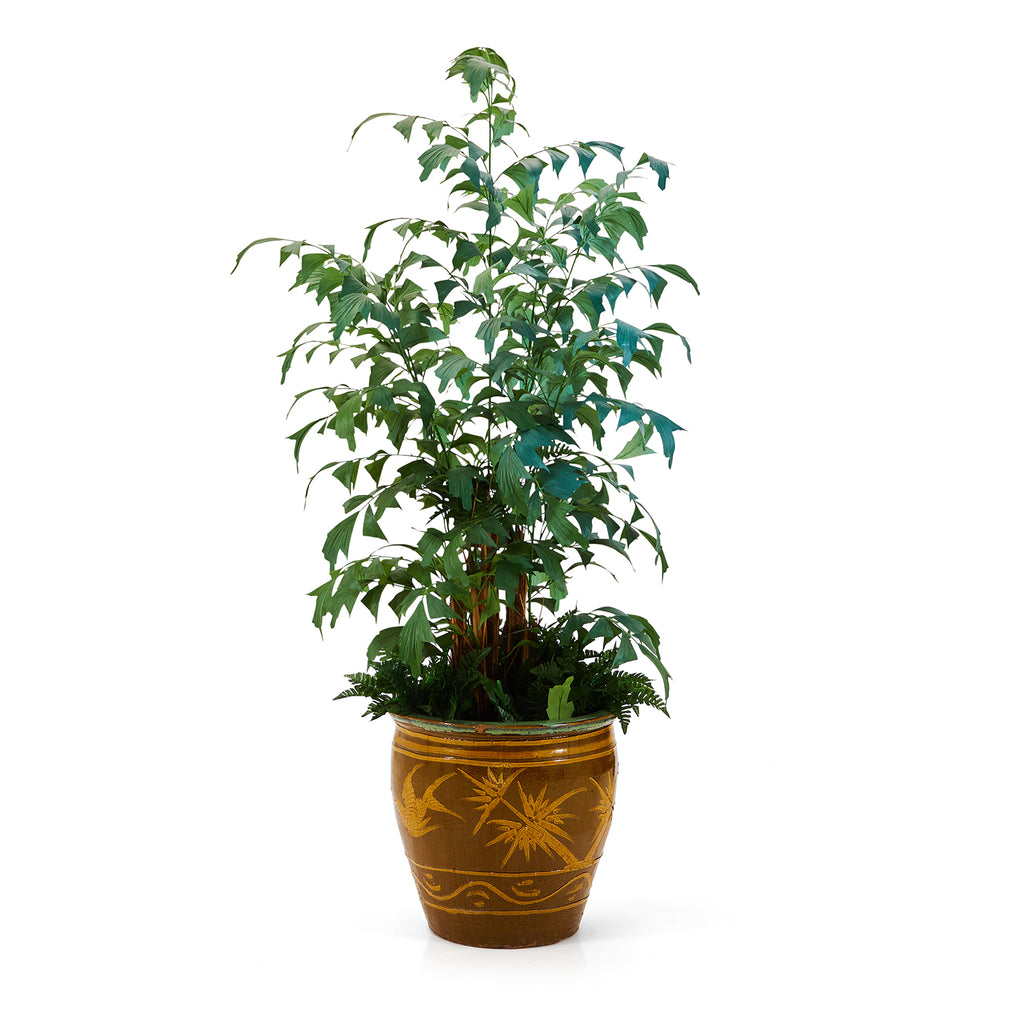Large FauxPlant in Tan Urn Pot