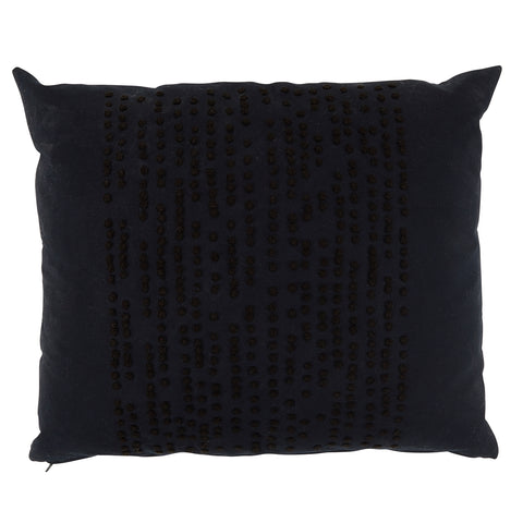 Black Dotted Texture Pillow
