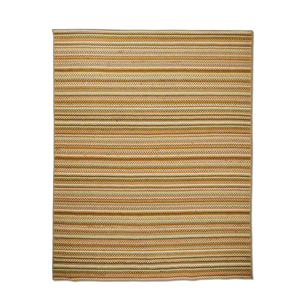 Green & Brown Braided Rug