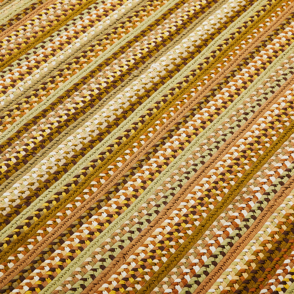 Green & Brown Braided Rug