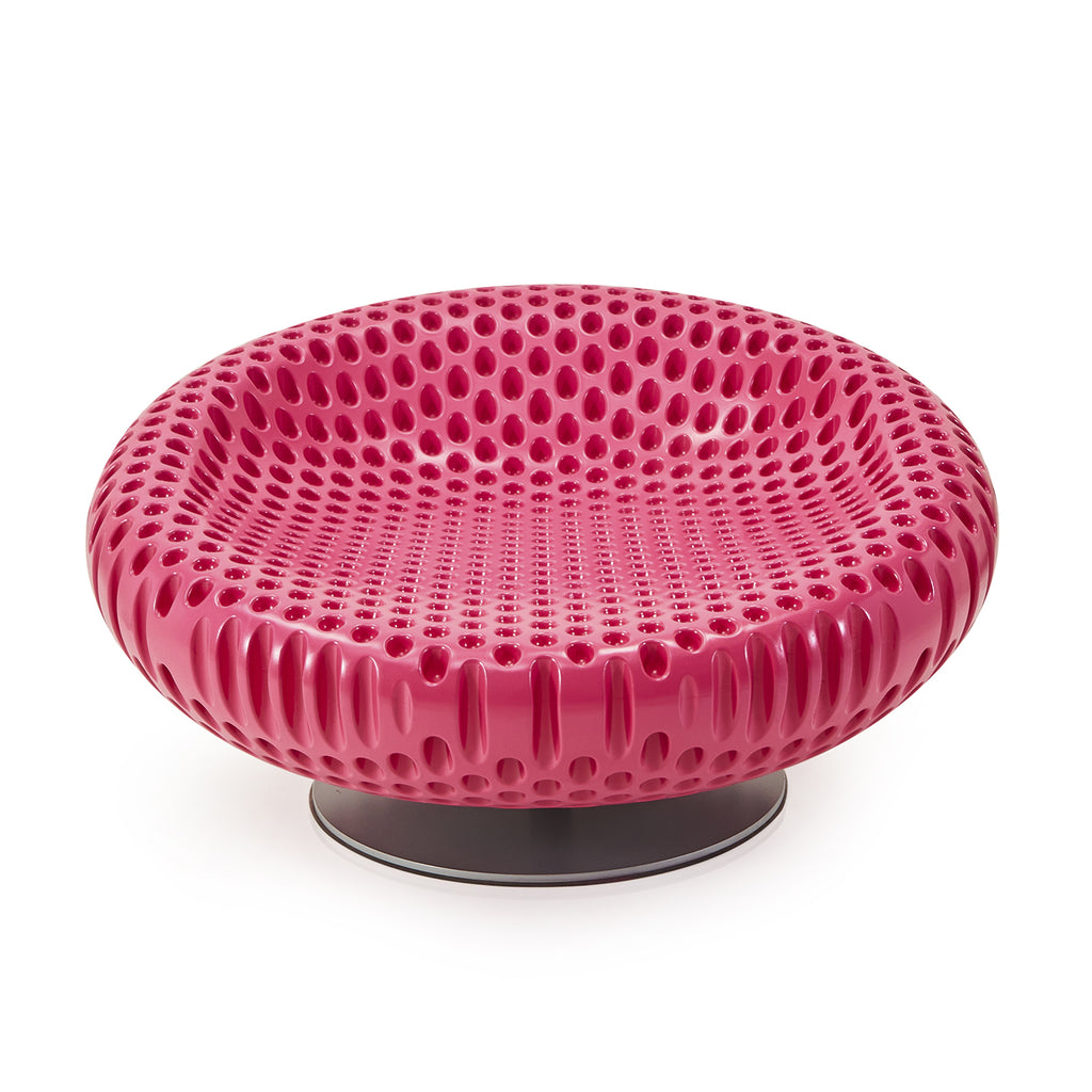 Magenta Golfball Futuristic Lounge Chair