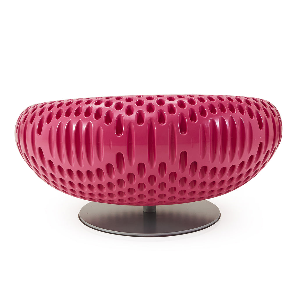 Magenta Golfball Futuristic Lounge Chair