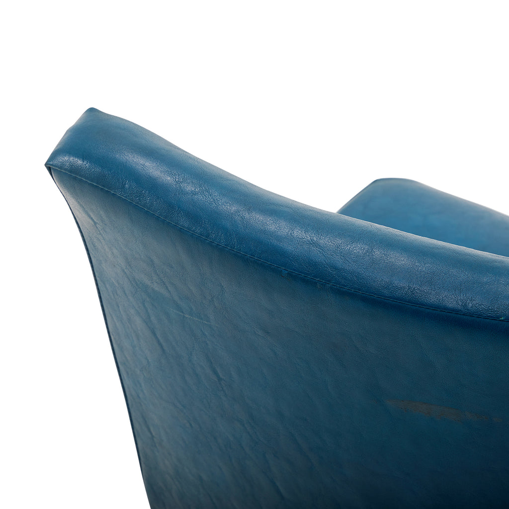 Blue Vinyl Side Chair