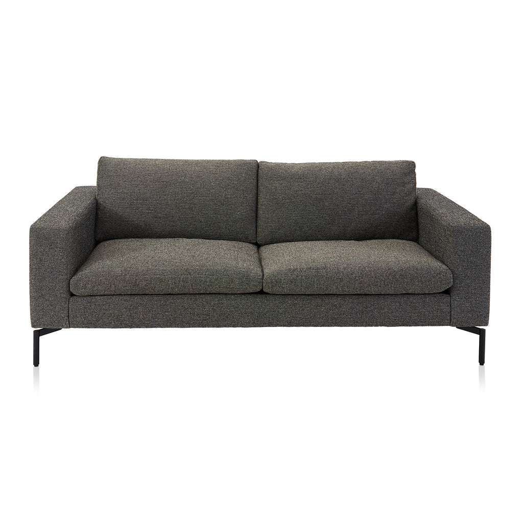 Grey Modern Square Arm Sofa