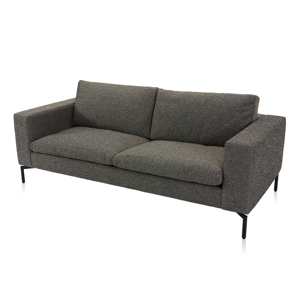 Grey Modern Square Arm Sofa