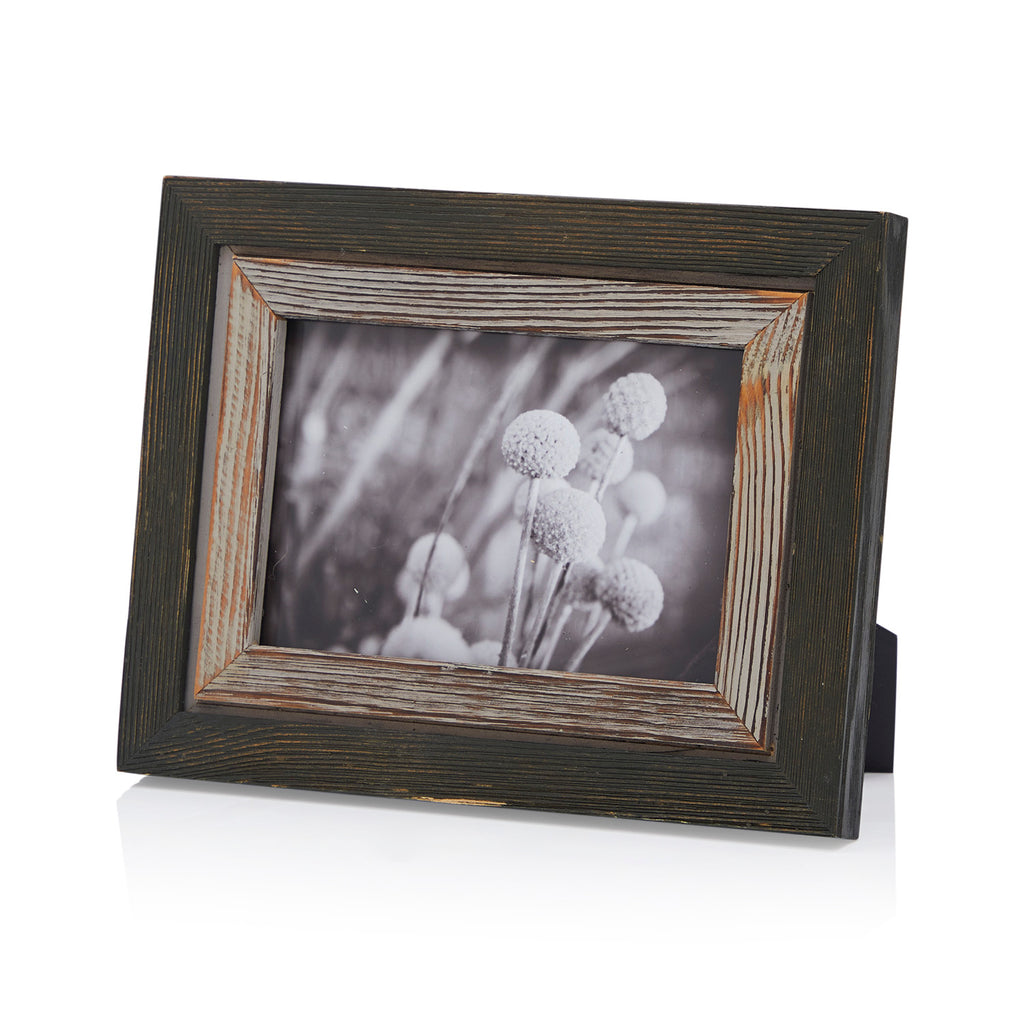 0077 (A+D) BW Framed Ball Flower