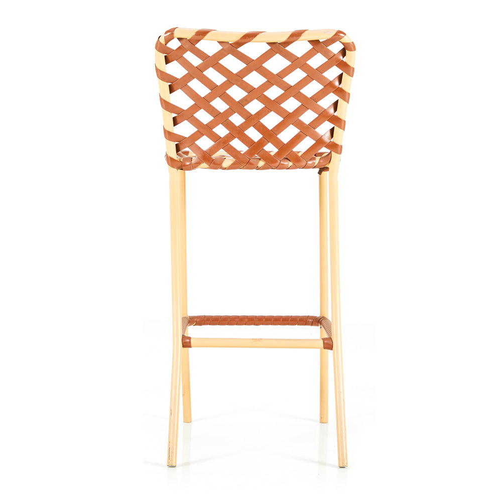 Brown & Beige Jordan Outdoor Bar with Matching Stools
