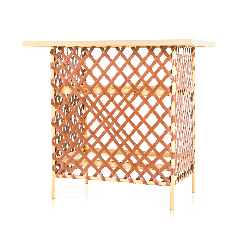 Brown & Beige Jordan Outdoor Bar with Matching Stools