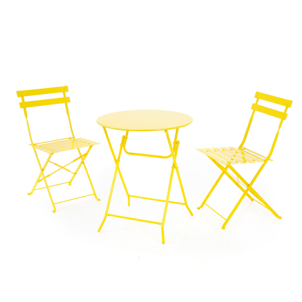 Yellow Outdoor Bistro Table