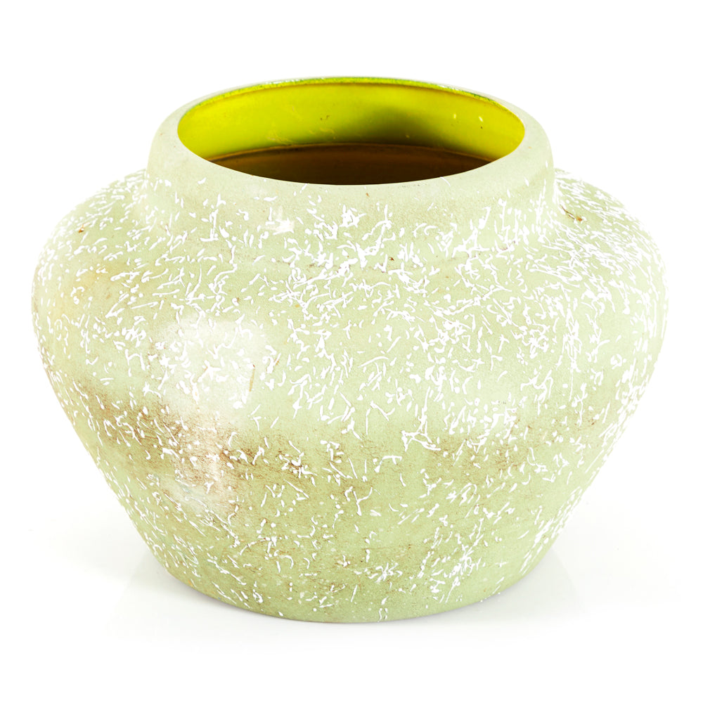 Green Light Textured Fiberglass Vase