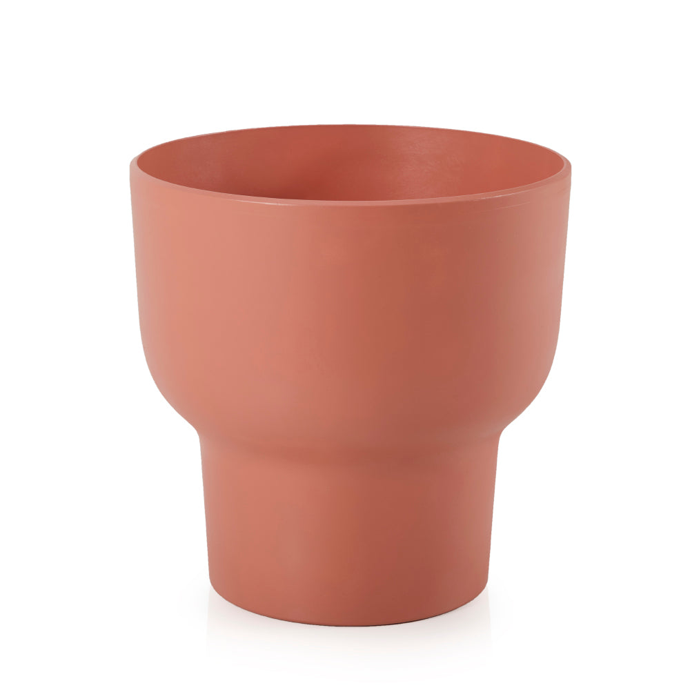Matte Salmon Plastic Planter