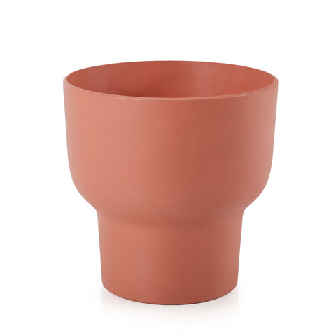 Matte Salmon Plastic Planter