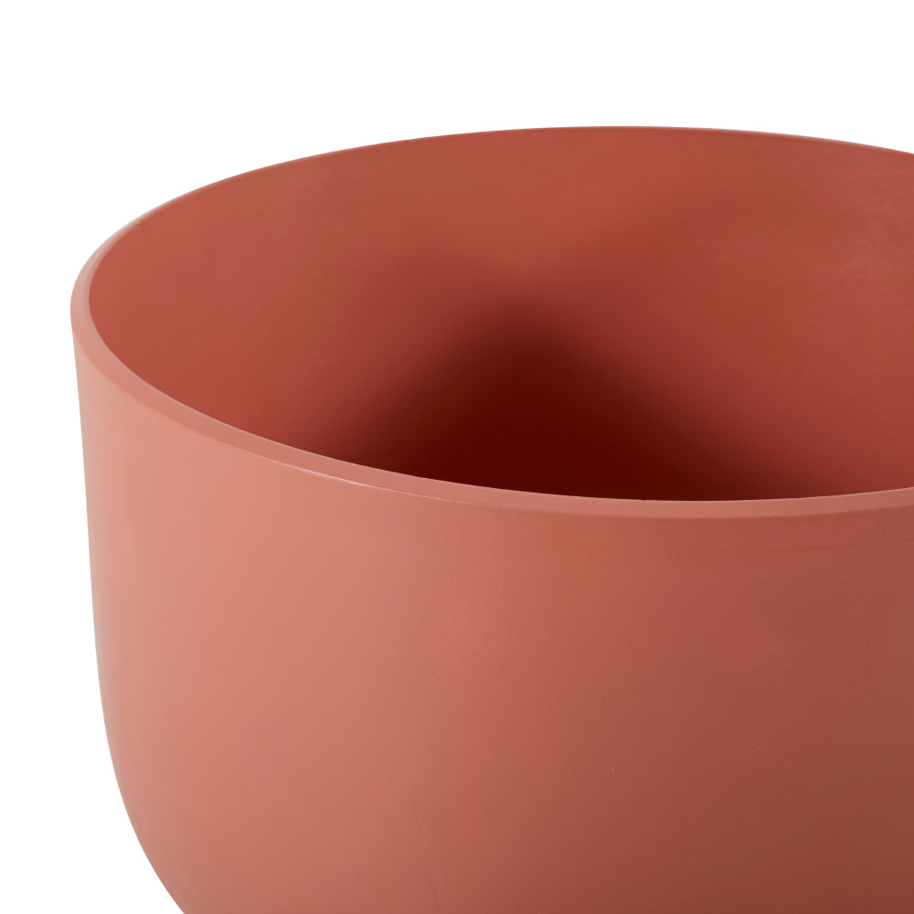 Matte Salmon Plastic Planter