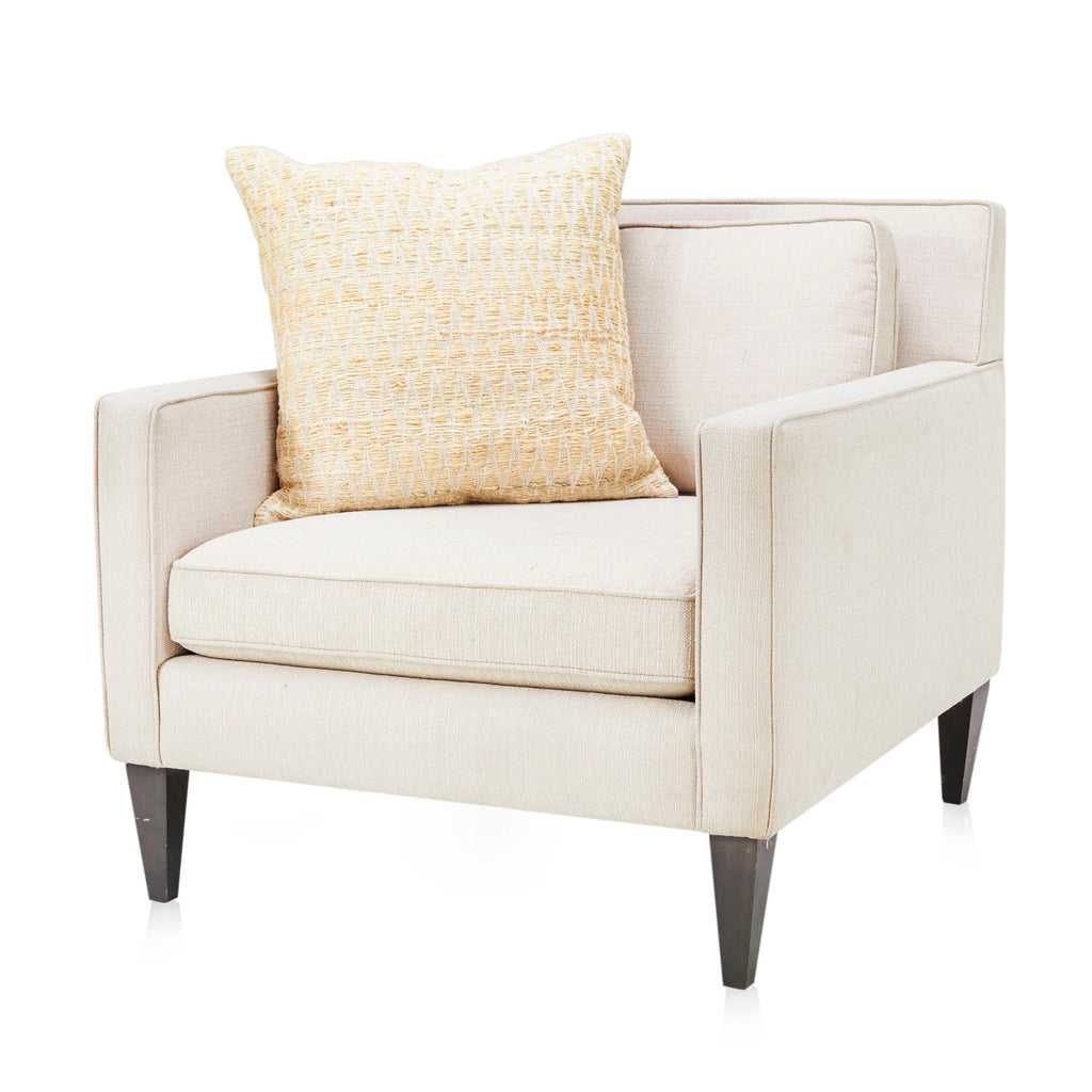 Tan Woven Zigzag Pillow