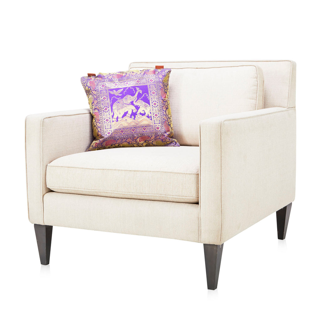Purple Silk Sari Pillow