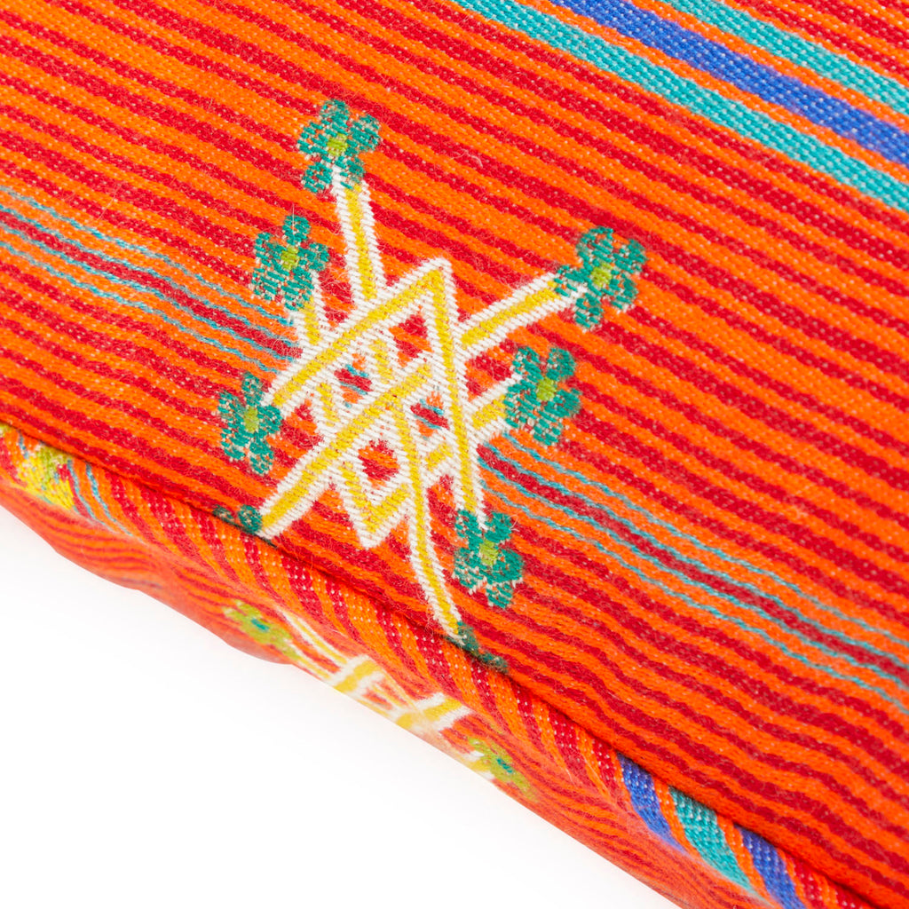 Orange Sabra Embroidered Pillow