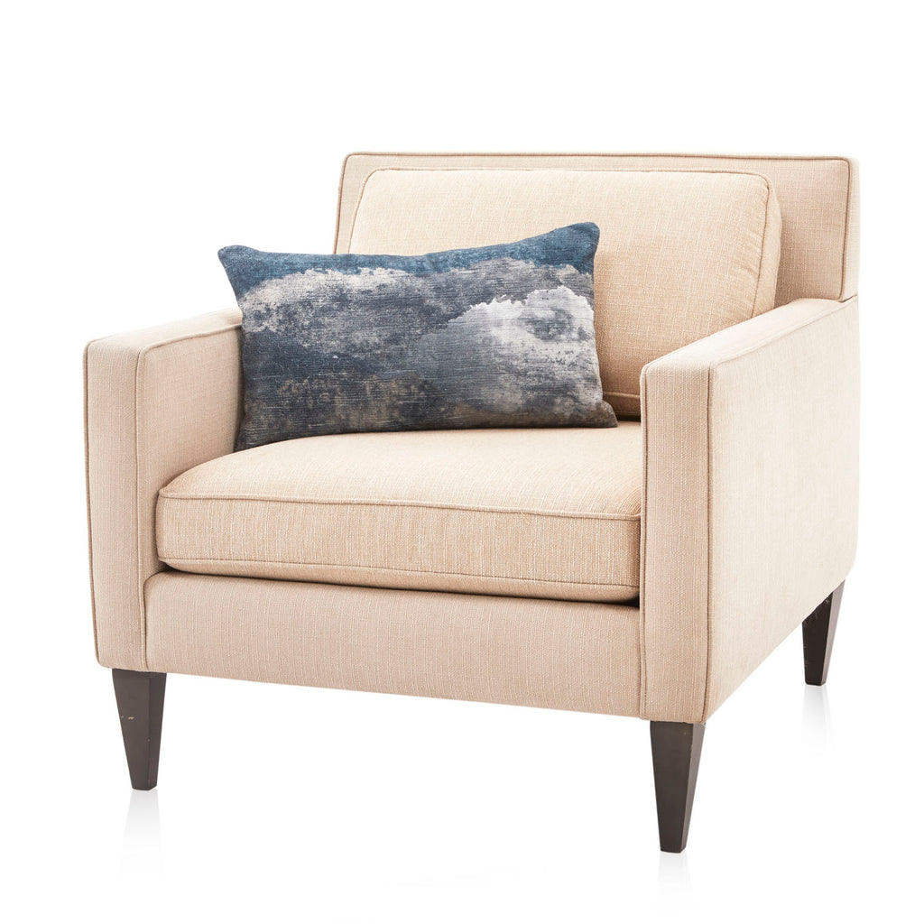 Blue & Grey Clouds Lumbar Pillow