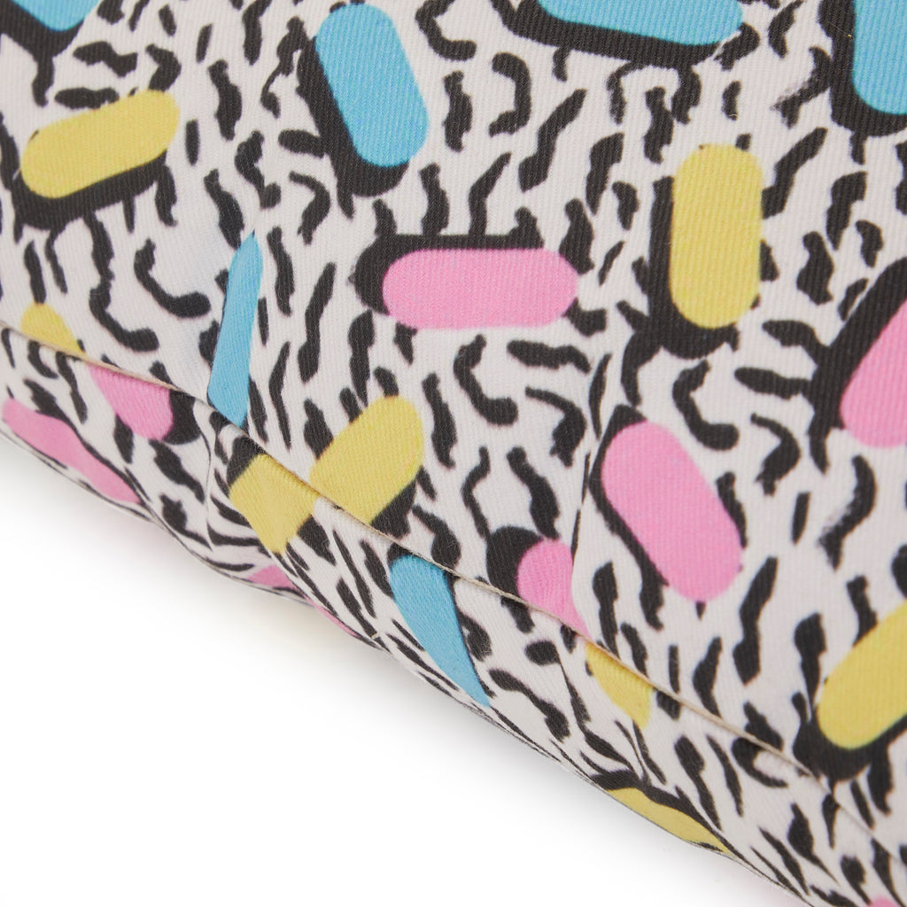 80's Wild Retro Square Pillow