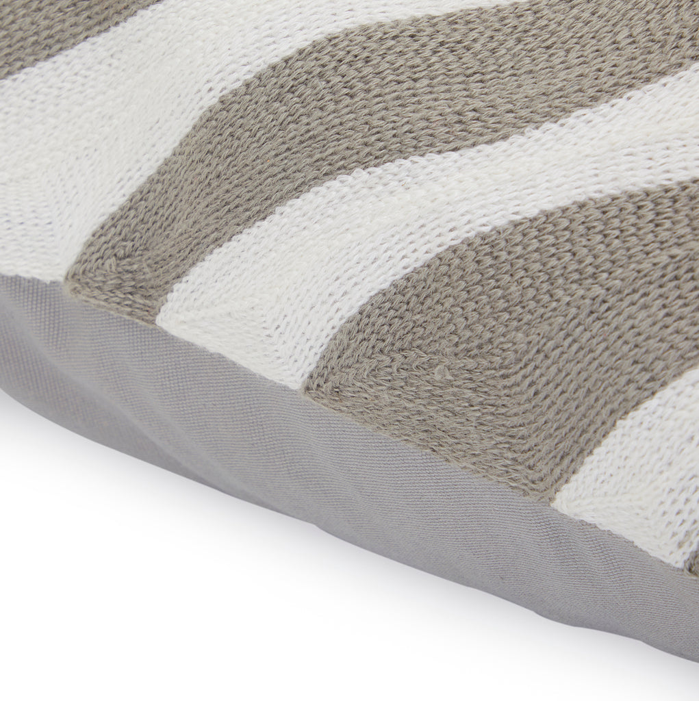 White & Grey Zebra Pillow