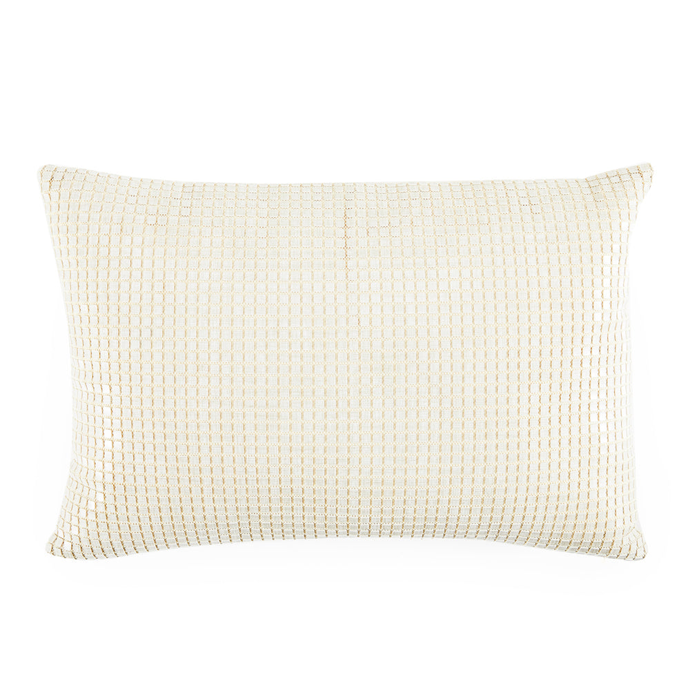 Cream Tiny Tiles Pillow