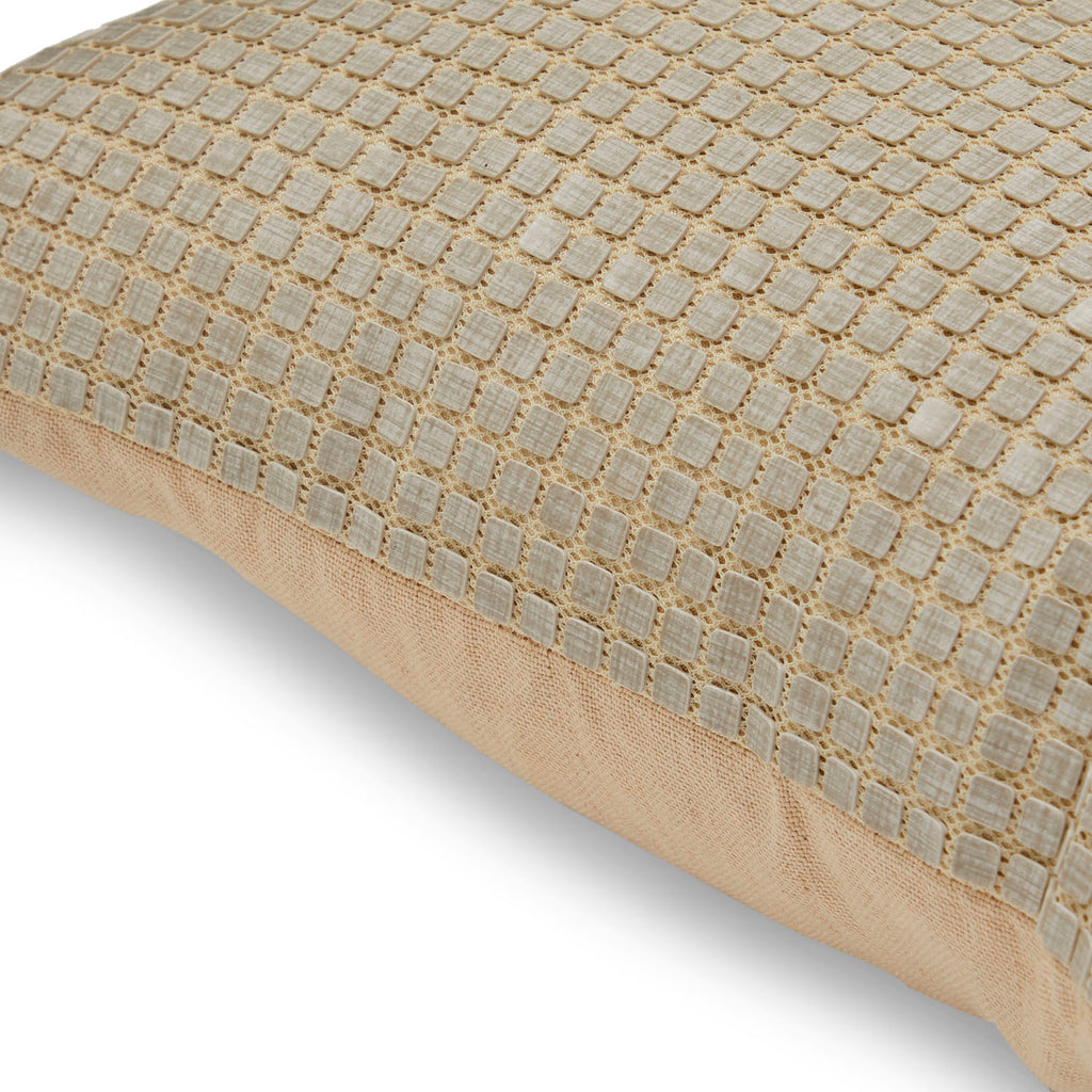 Beige Tiny Tiles Pillow