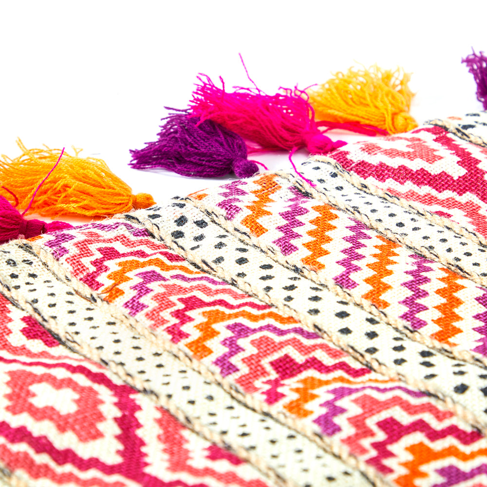 Multi-Color Tasseled Runner Rug