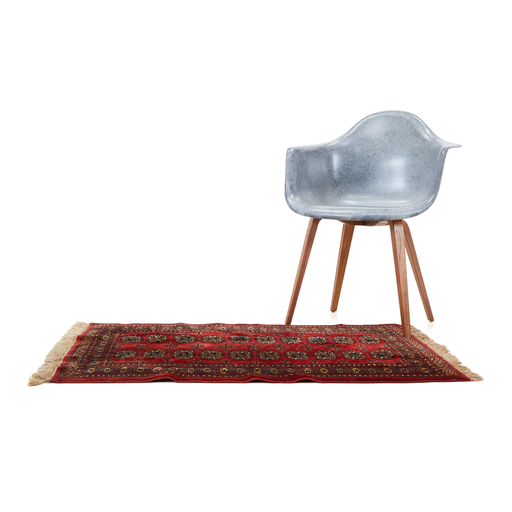 Deep Red Persian Doormat Rug