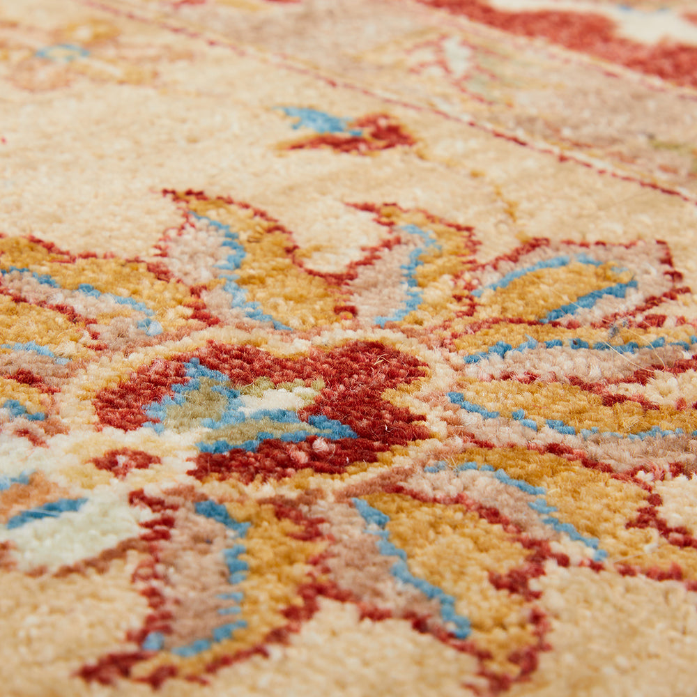 Large Red and Tan Persian Style Rug