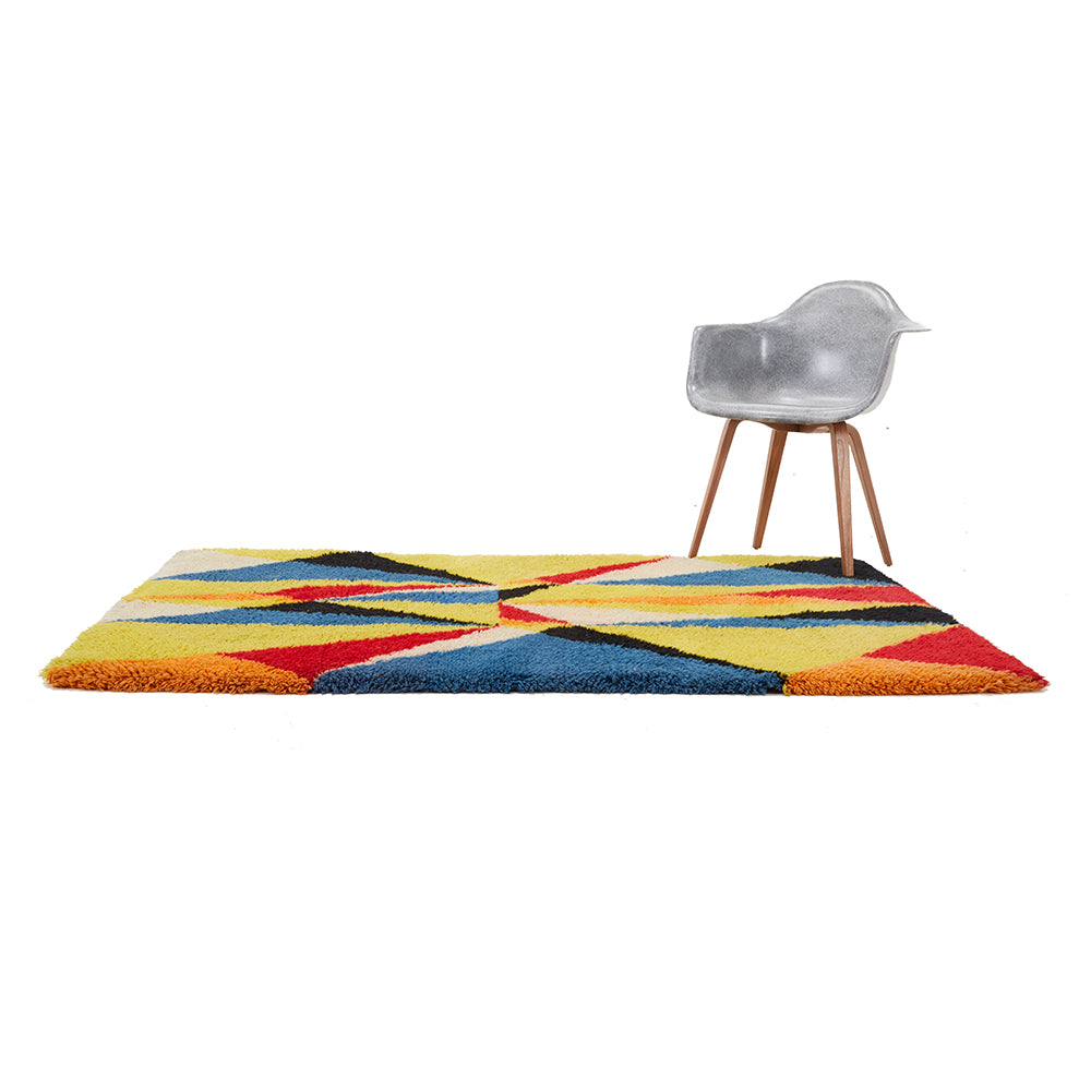 Plush Colorful Diamonds Rug