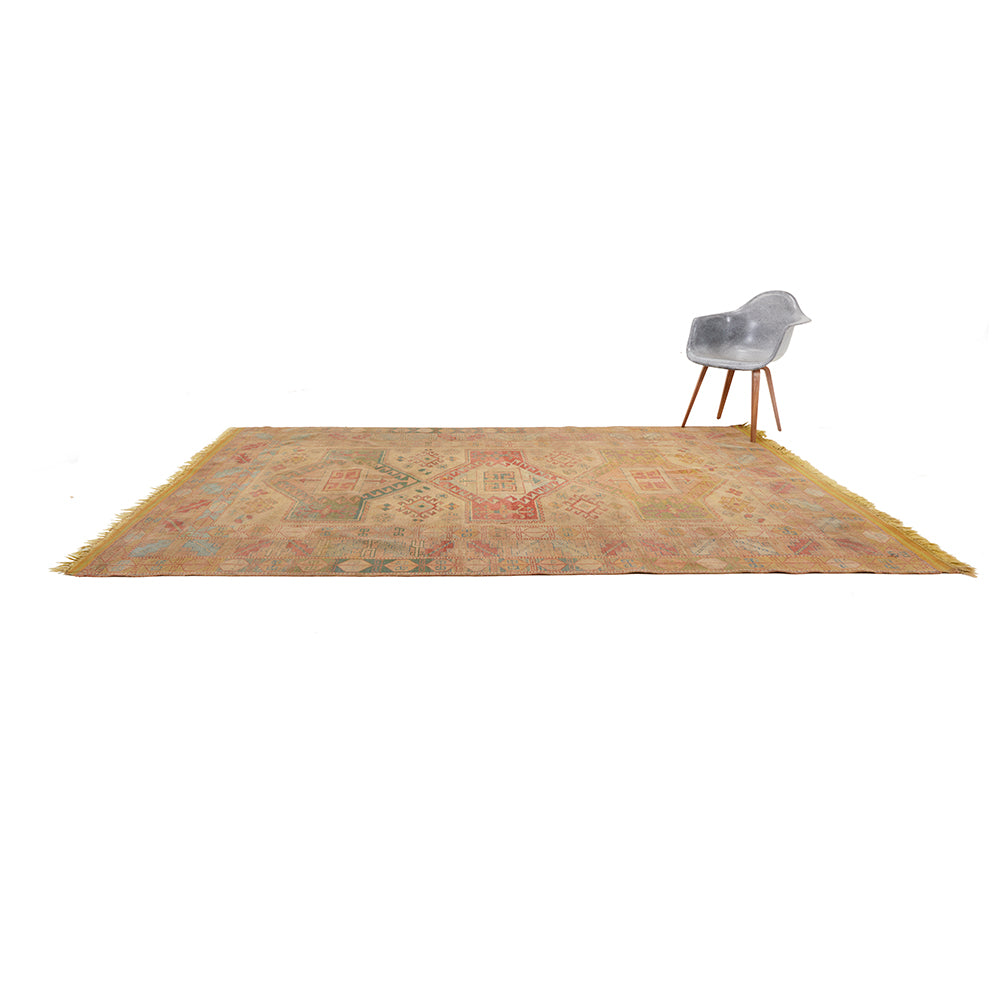 Brown Faded Desert Persian Rug
