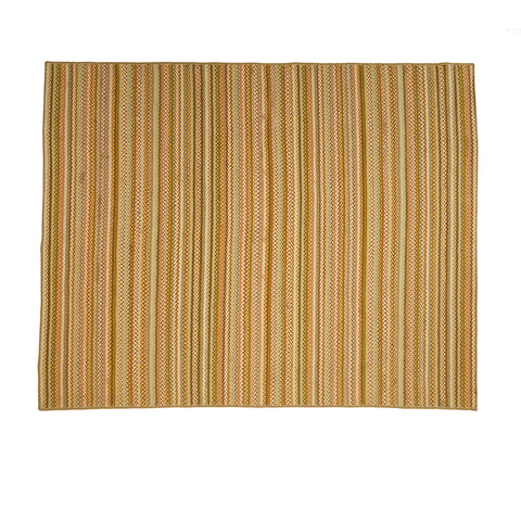 Large Green Tan Brown Braided Rug