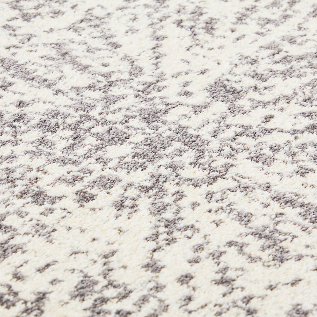 Grey Sunburst Large Rug