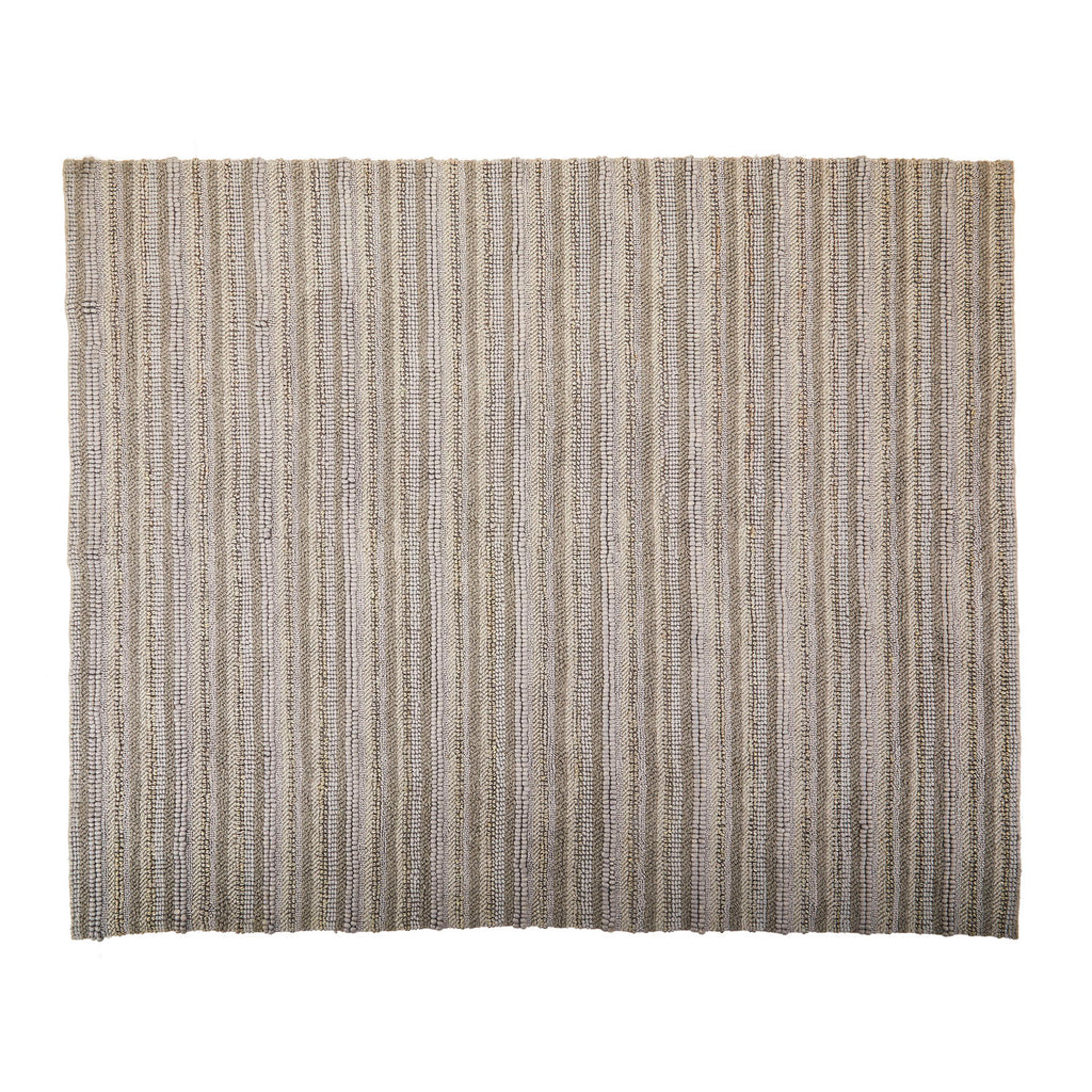 Neutral Stripe Contemporary Rug