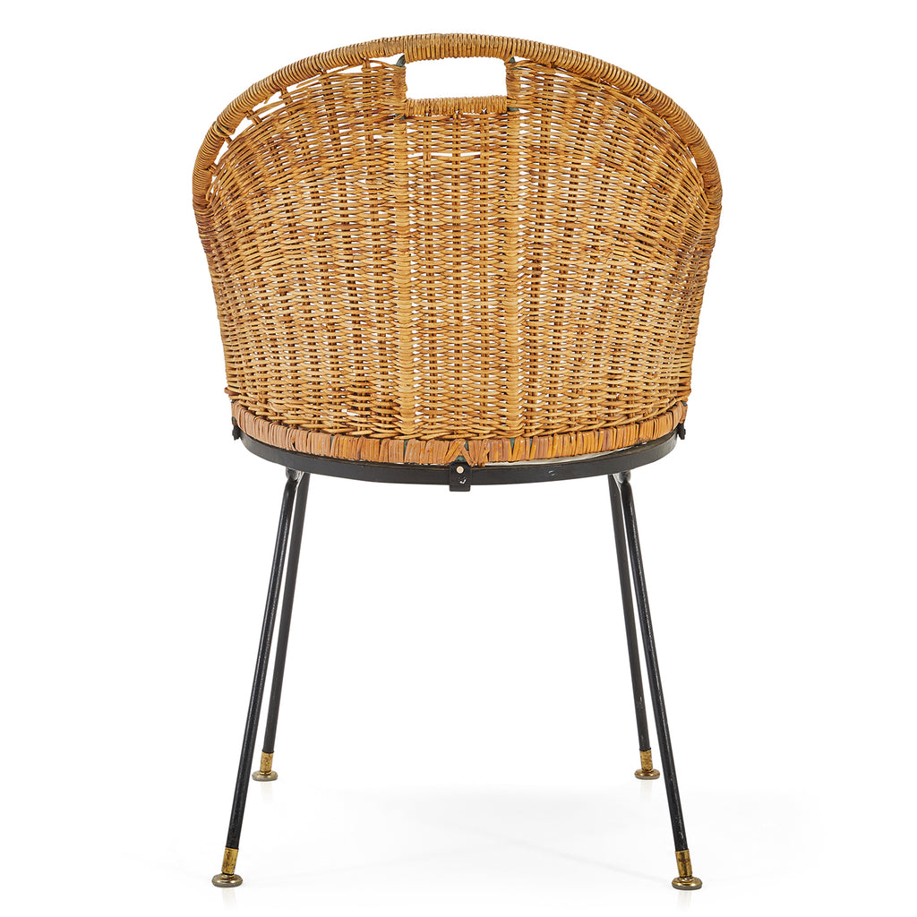 Wicker Back Dining Chair