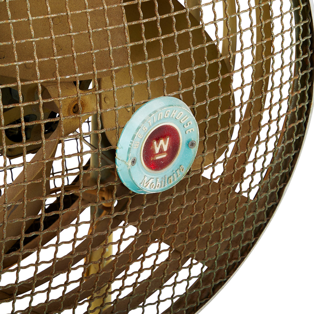 Vintage Tan Westinghouse Standing Fan