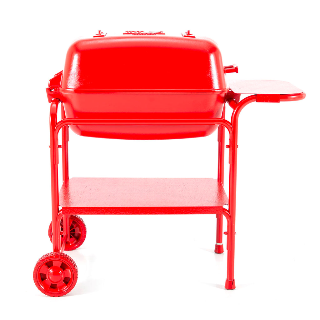 Red Solid Painted Cart Grill