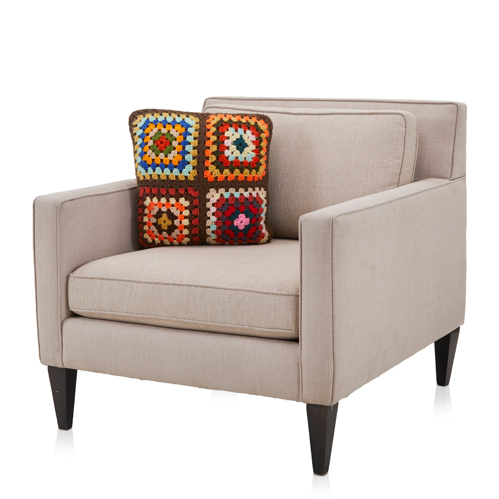 Multicolor Afghan Squares Pillow