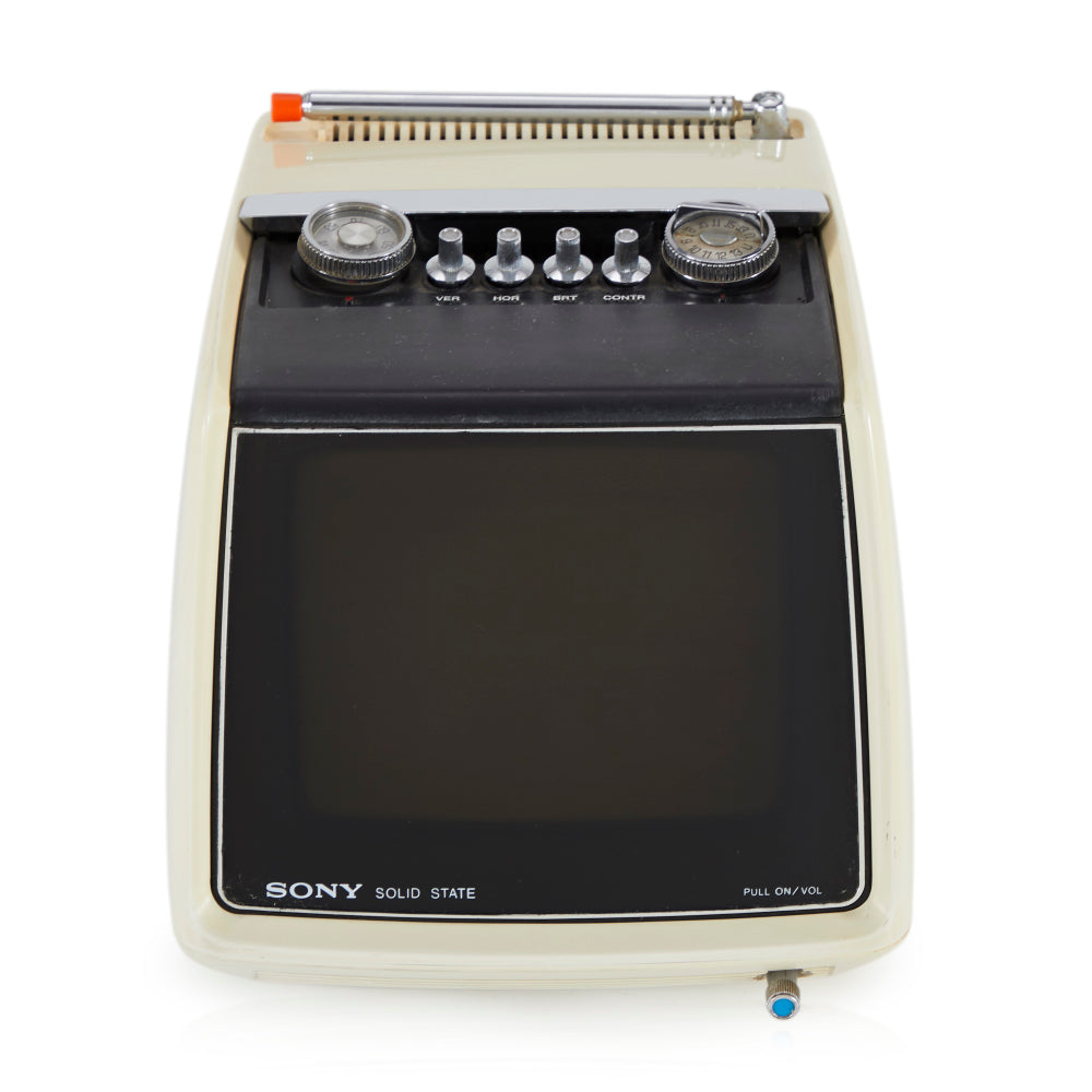Small Sony Cream Angled Front Television