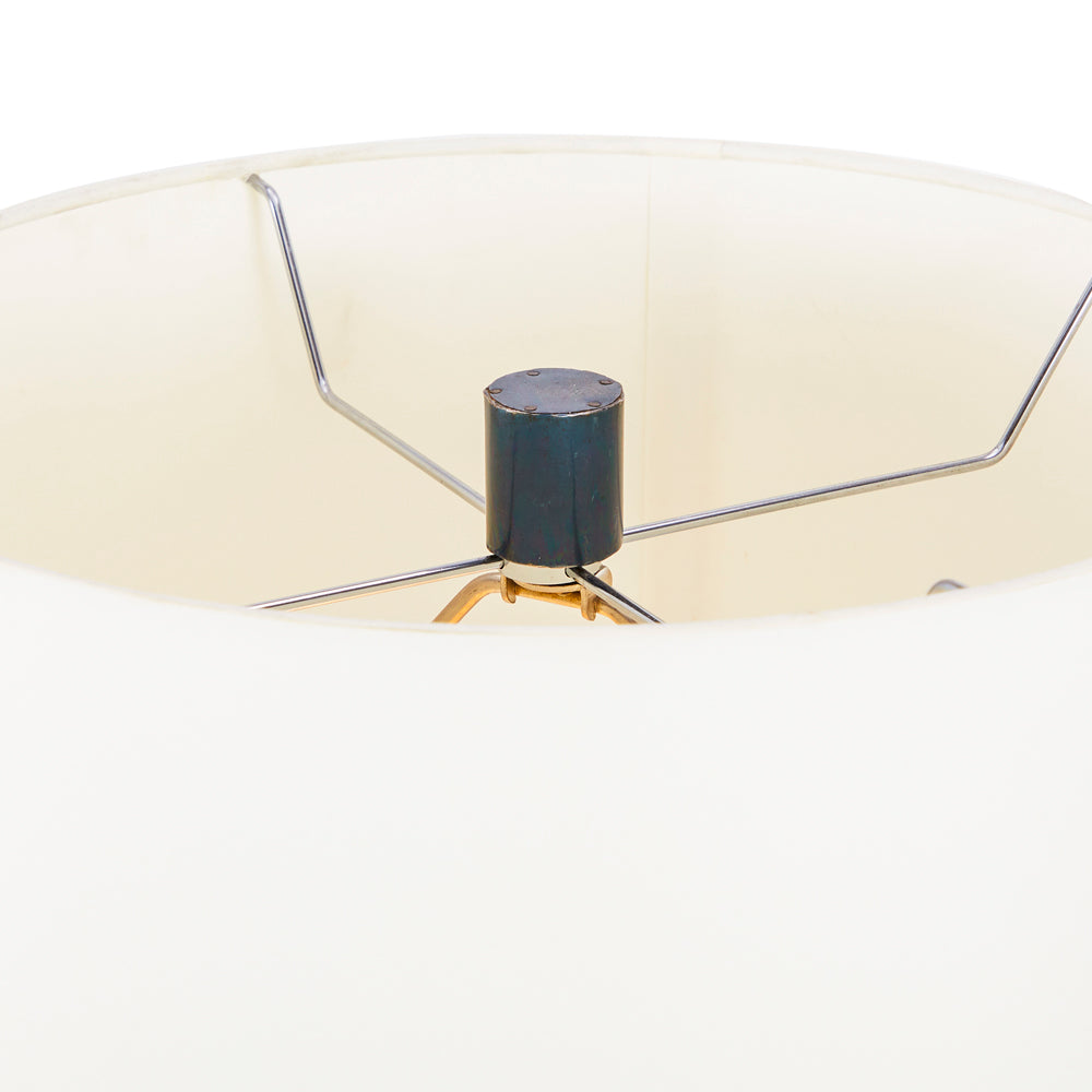 Wood and Iron Table Lamp