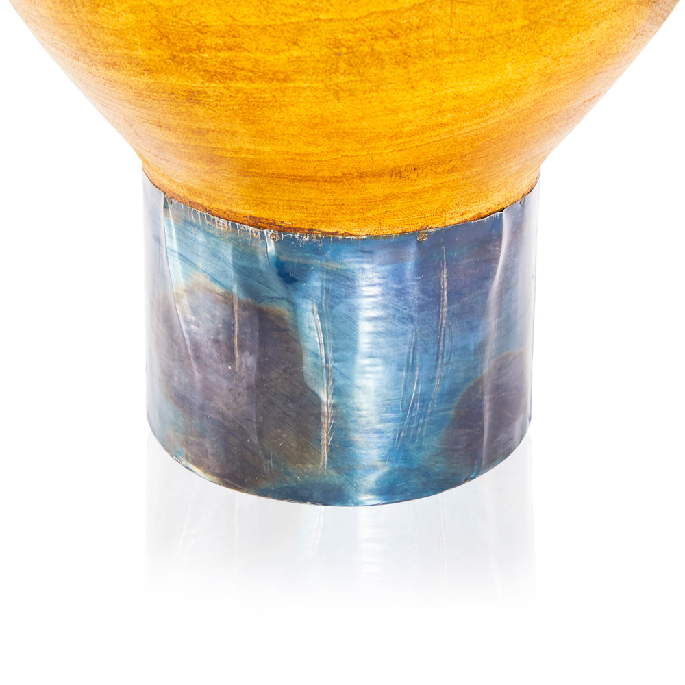 Wood and Iron Table Lamp