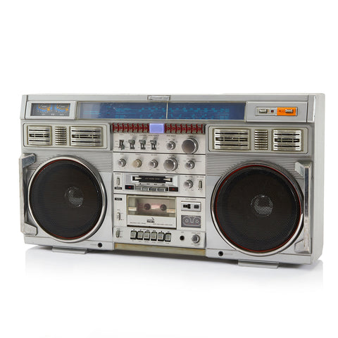 Silver Vintage Boom Box