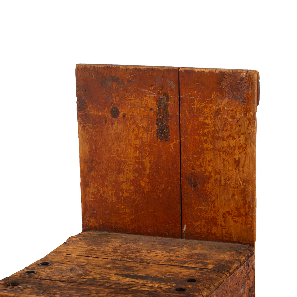 Wood Rustic Barn Stool