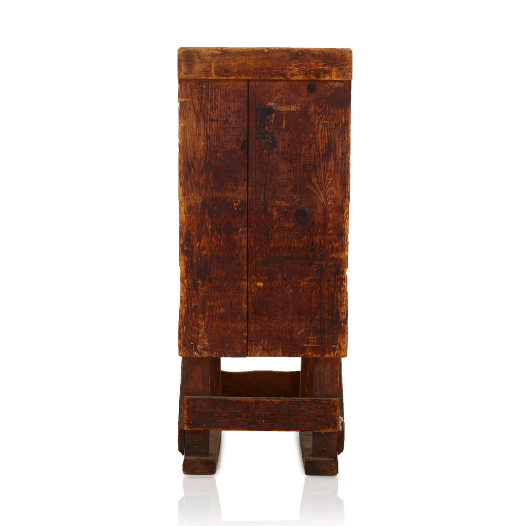 Wood Rustic Barn Stool